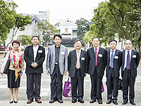 The delegation from the Chinese Academy of Sciences visits the campus